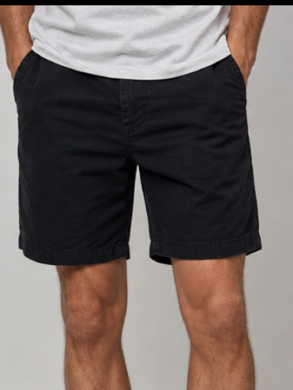 Men's Black Cargo Shorts - Classic Everyday Style